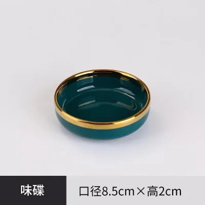 Gold Rim Ceramic Tableware