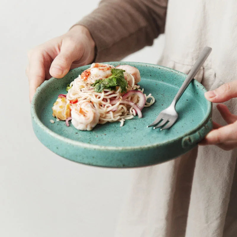 Handmade Green Ceramic Tableware