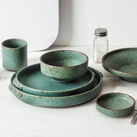 Handmade Green Ceramic Tableware