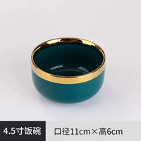 Gold Rim Ceramic Tableware