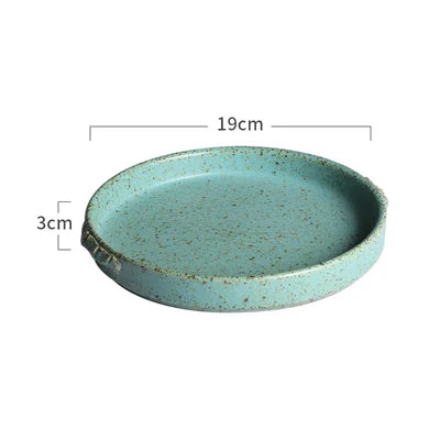 Handmade Green Ceramic Tableware