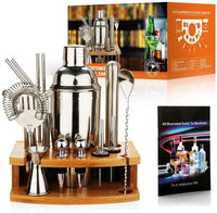 Sixteen-Piece Cocktail Shaker Kit