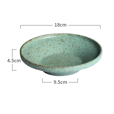 Handmade Green Ceramic Tableware