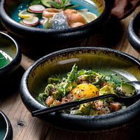 Ice Glaze Ceramic Sushi Plate