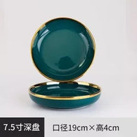 Gold Rim Ceramic Tableware