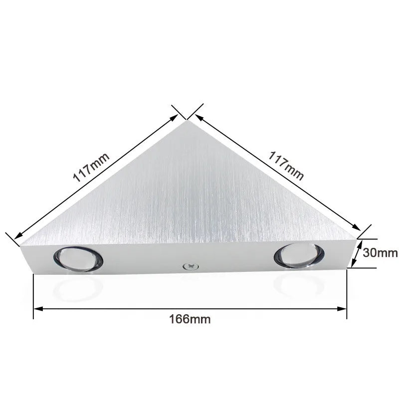Triangle Aluminum Wall Light
