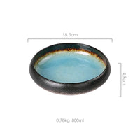 Ice Glaze Ceramic Sushi Plate
