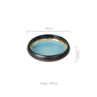 Ice Glaze Ceramic Sushi Plate