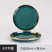Gold Rim Ceramic Tableware