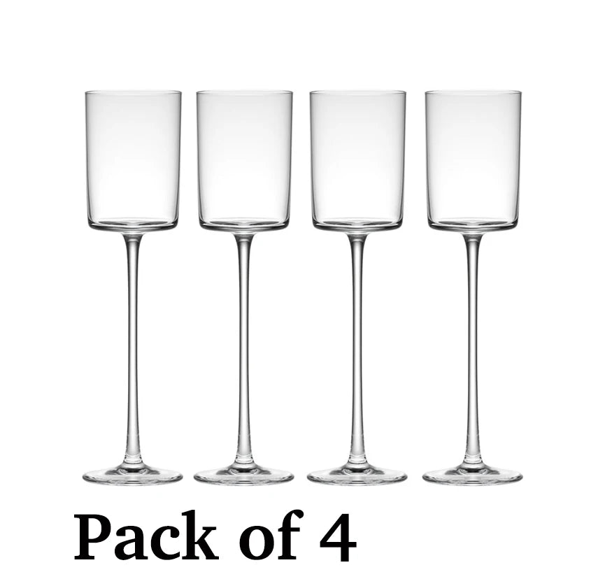 Handblown Lead-Free Champagne Flute Set