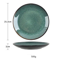 Peacock Glazed Ceramic Dinnerware