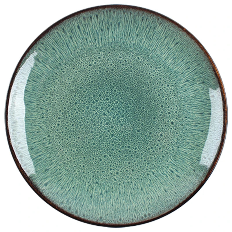 Peacock Glazed Ceramic Dinnerware