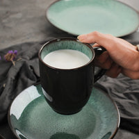 Peacock Glazed Ceramic Dinnerware