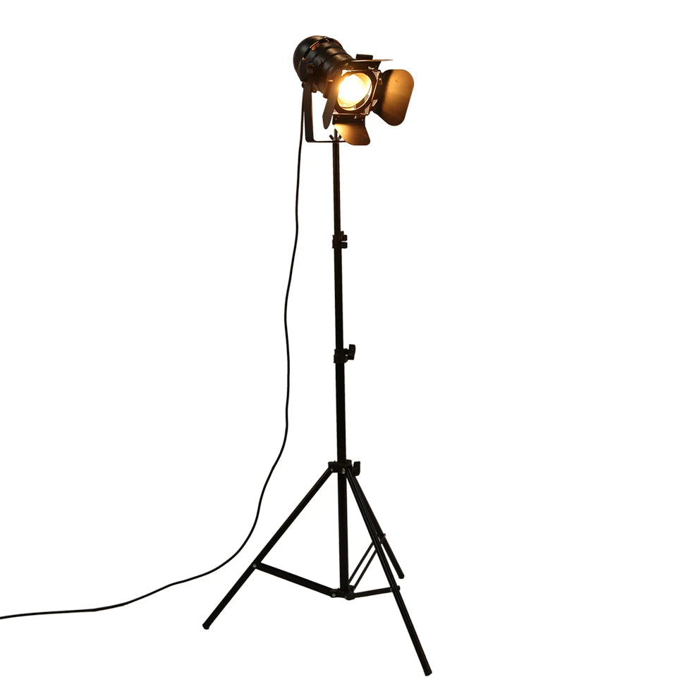 Industrial Tripod Studio Floor Lamp