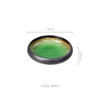 Ice Glaze Ceramic Sushi Plate