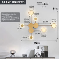 Nordic Multi Head Wall Lamp
