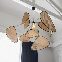 Handwoven Rattan Pendant Chandelier