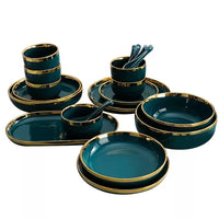 Gold Rim Ceramic Tableware