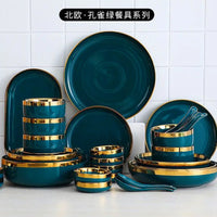 Gold Rim Ceramic Tableware