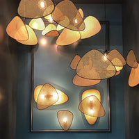 Handwoven Rattan Pendant Chandelier