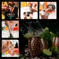 Sixteen-Piece Cocktail Shaker Kit