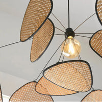 Handwoven Rattan Pendant Chandelier