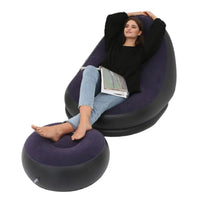Inflatable Flocked Lounge Chair