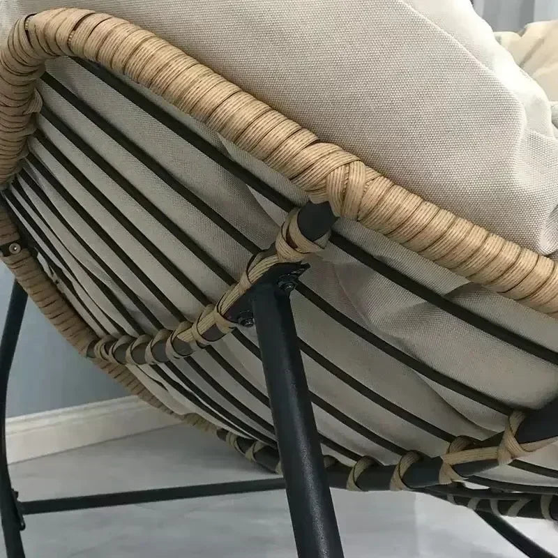 Woven Rattan Rocking Chair