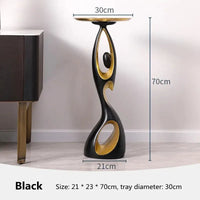 Abstract Resin Accent Table