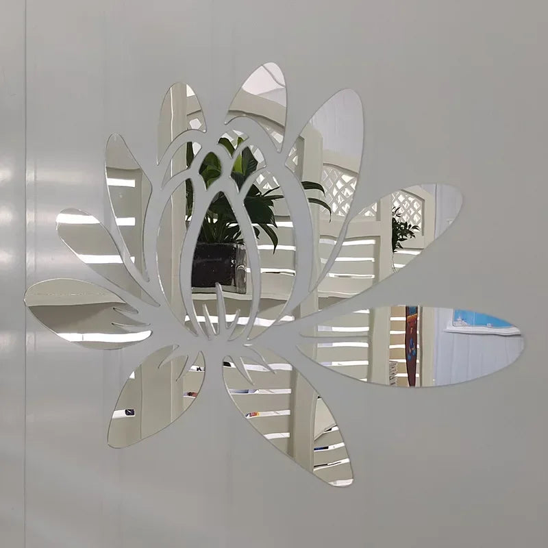 Lotus Reflective Wall Mirror