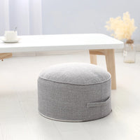 Cotton Linen Meditation Pouf