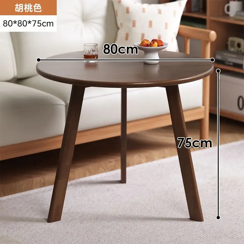 Round Rubberwood Coffee Table