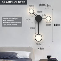 Nordic Multi Head Wall Lamp