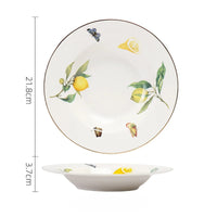 Lemon Pattern Ceramic Tableware Set