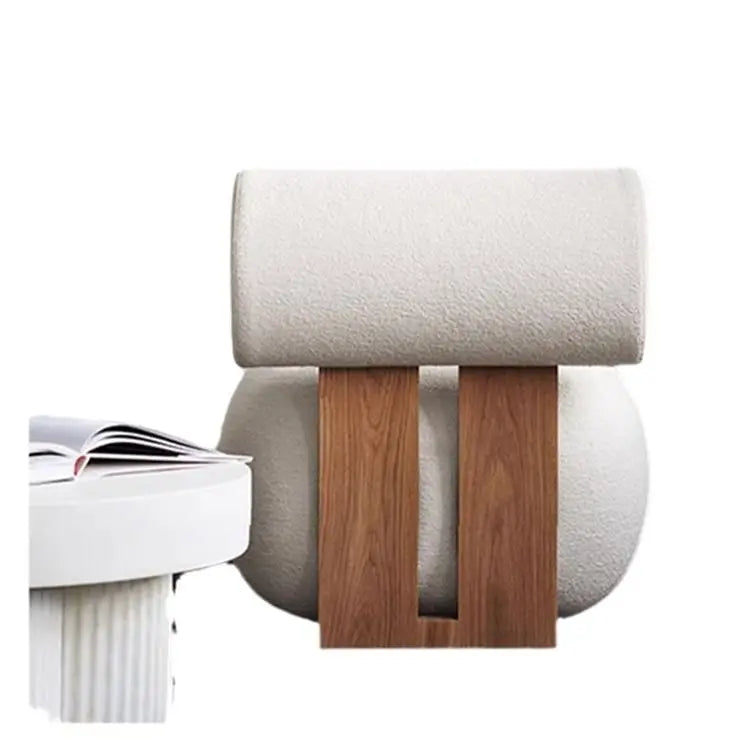 Cream Flannel Leisure Chair