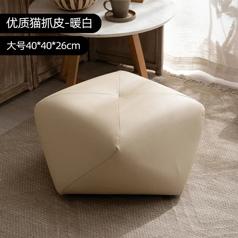 Stackable Wooden Accent Ottoman