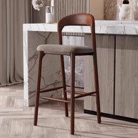 Nordic Wooden Bar Stool