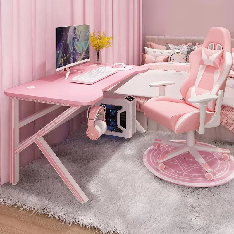 Pink Gamer Computer Desk