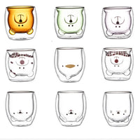 Cute Animal Double Glass