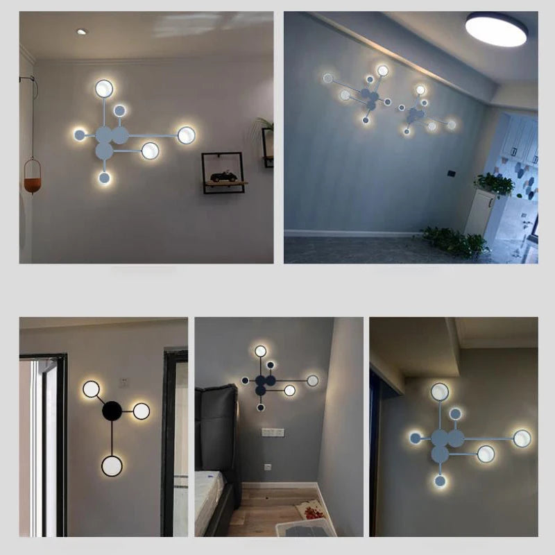 Nordic Multi Head Wall Lamp
