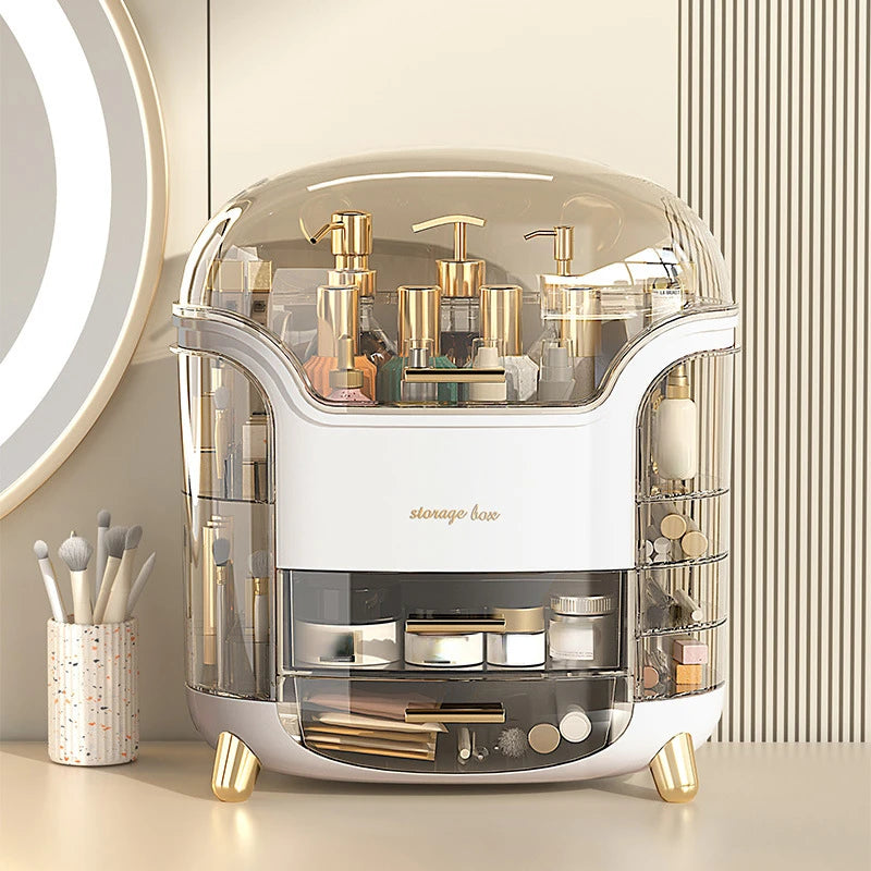 Dustproof Desktop Cosmetic Organizer