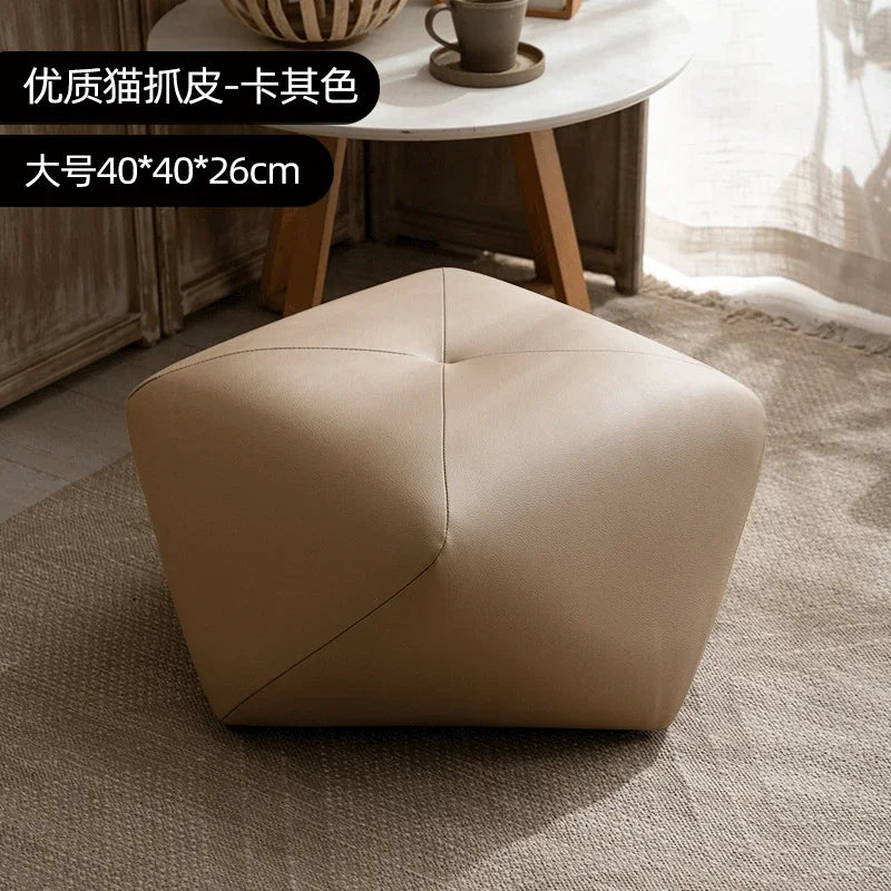 Stackable Wooden Accent Ottoman