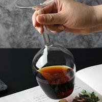 Inverted High Borosilicate Wine Glass