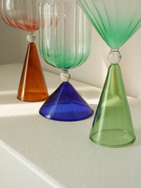 Colorful Champagne Coupe Glass
