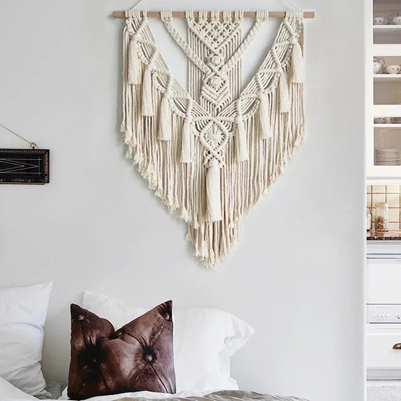 Bohemian Cotton Macrame Tapestry