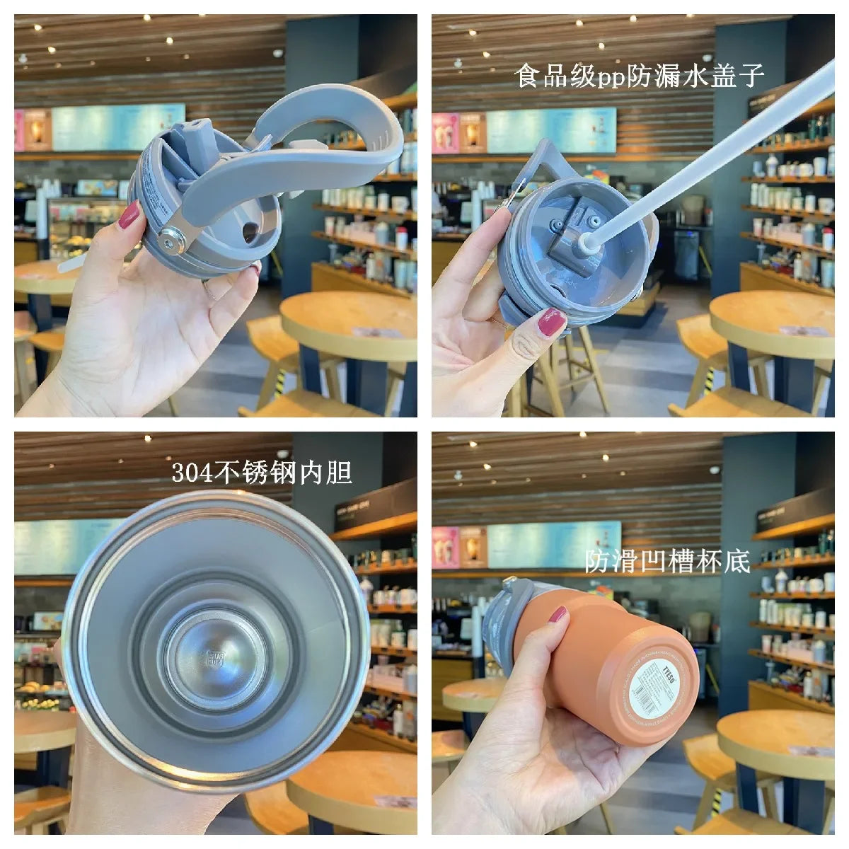 Leakproof Insulated Coffee Tumbler