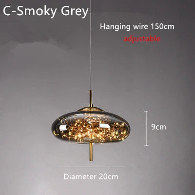 Starlight Glass Bedside Pendant