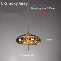 Starlight Glass Bedside Pendant