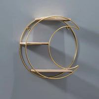 Nordic Gold Metal Wall Shelf