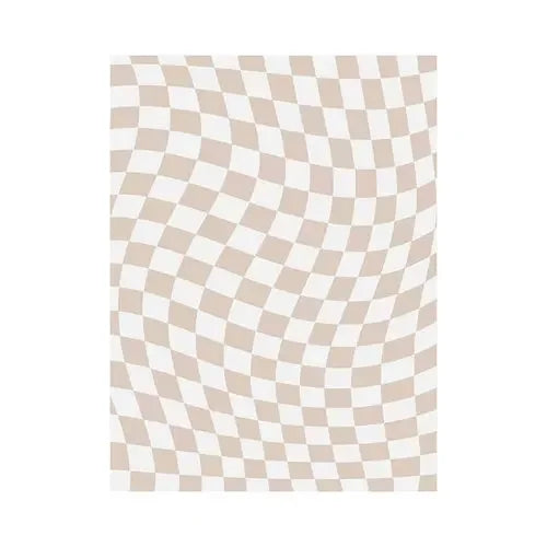Retro Checkerboard Plush Area Rug